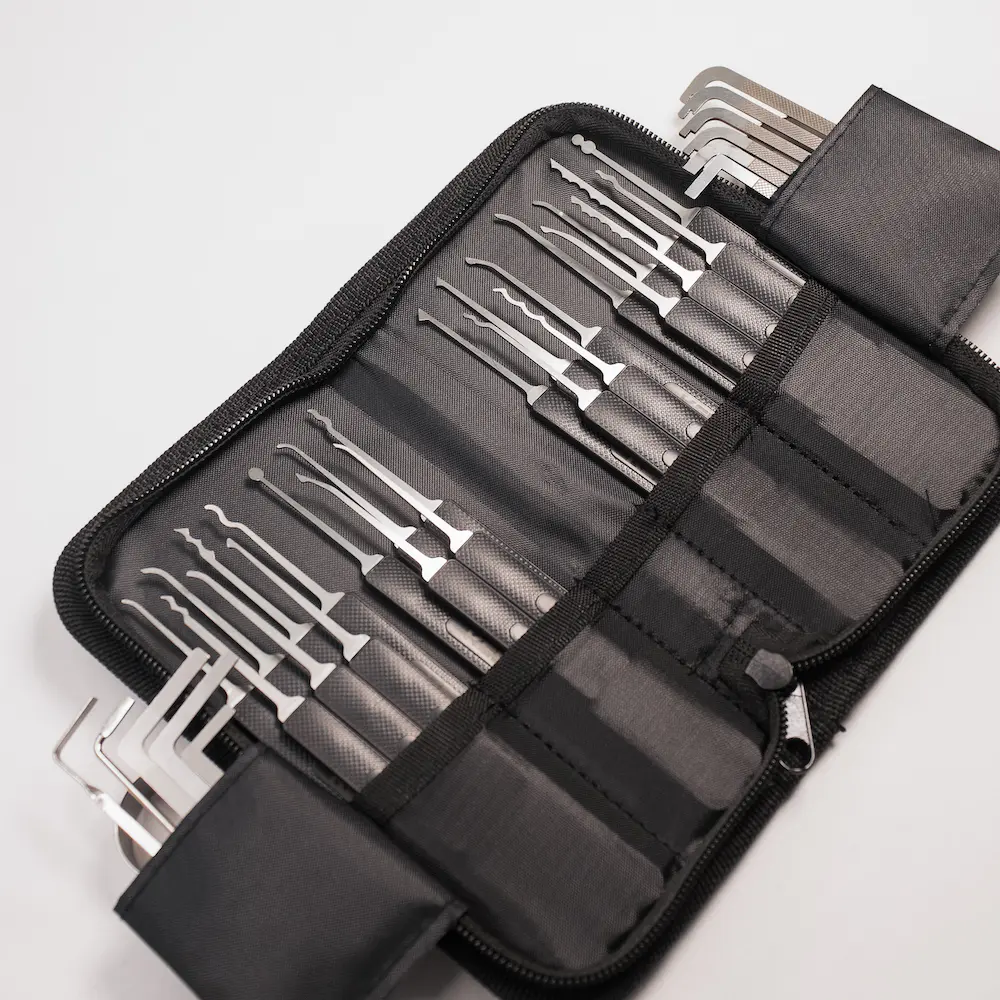 Discover if you need a lock pick set or a locksmith. Get high-quality tips about lock pick tools and learn about practice locks.
